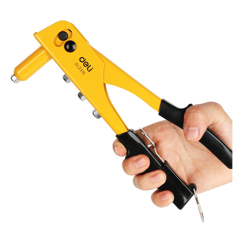 Заклепочник механический ручной литой, заклепочный пистолет DELI DL2310 250мм ( сталь 35CrMo)