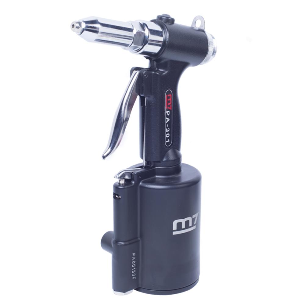 Пневмогидравлический заклепочник MIGHTY SEVEN PA-301 для заклепок 2,4 до 4,8 мм Пневмогидравлический заклепочник MIGHTY SEVEN PA-301 для заклепок 2,4 до 4,8 мм