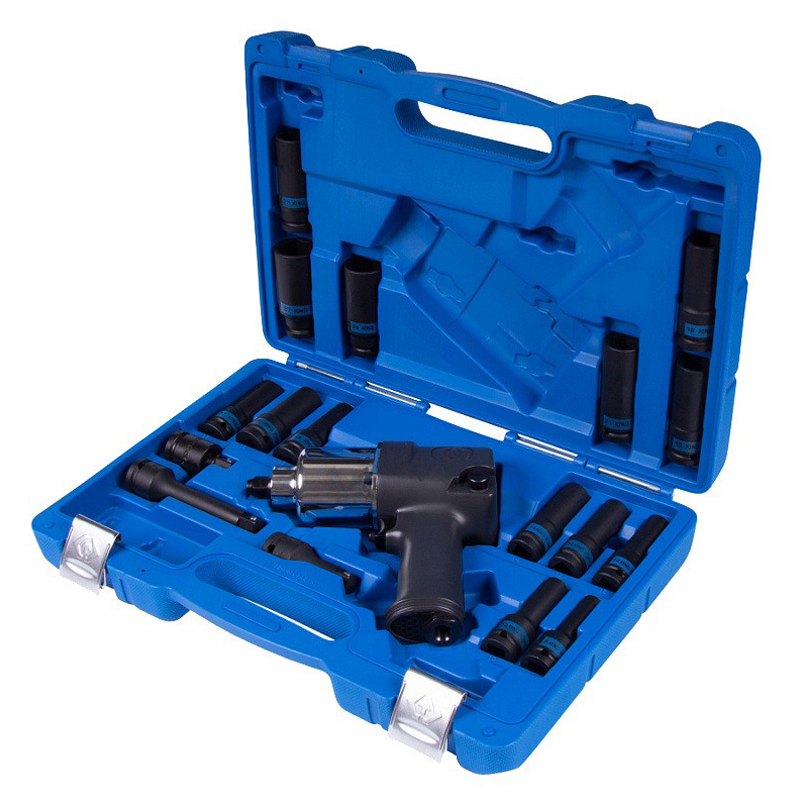 Гайковерт пневматический ударный KING TONY 1/2, 881 Нм, с комплектом головок, 19 предметов Гайковерт пневматический ударный KING TONY 1/2, 881 Нм, с комплектом головок, 19 предметов