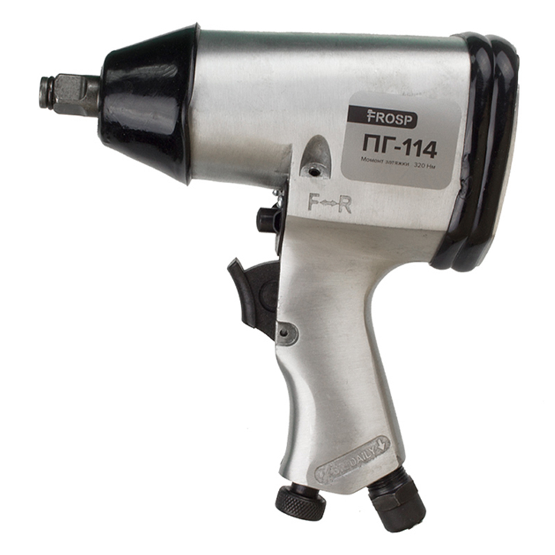 Пневмогайковерт FROSP ПГ-114К в пластиковом кейсе и с головками Пневмогайковерт FROSP ПГ-114К в пластиковом кейсе и с головками